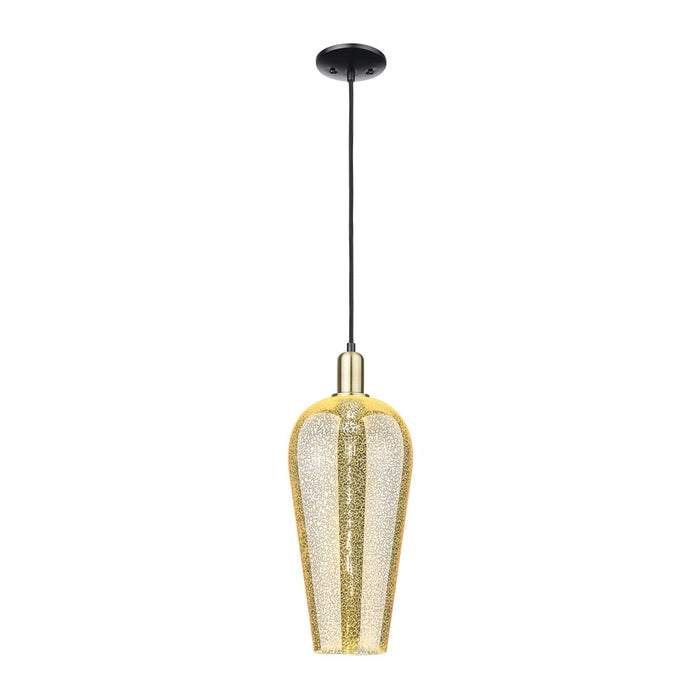 Innovations Chelsea 1Lt 8" Cord Mini Pendant, BKBS/Mercury - 716-1P-BAB-G456-8ME