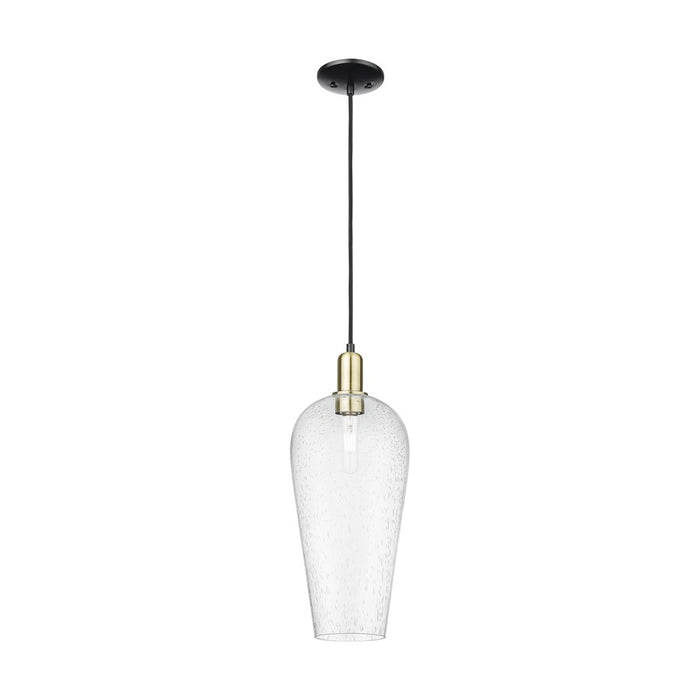 Innovations Chelsea 1Lt 8" Cord Mini Pendant, BKBS/Seed - 716-1P-BAB-G456-8SDY