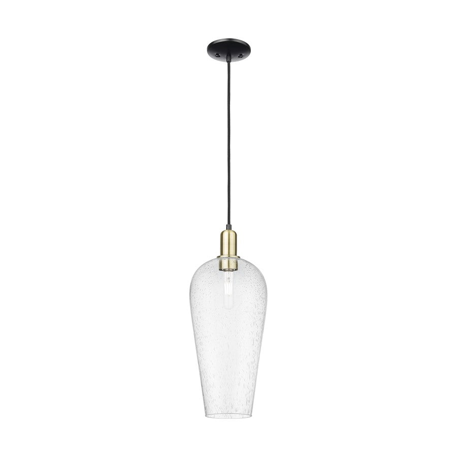 Innovations Chelsea 1Lt 8" Cord Mini Pendant, BKBS/Seed - 716-1P-BAB-G456-8SDY