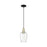 Innovations Preston 1Lt 6" Flute Cord Mini Pendant, BKS/CL - 716-1P-BAB-G457-6CL