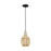 Innovations Preston 1Lt 6" Bell Cord Mini Pendant, BKBS/MC - 716-1P-BAB-G459-6ME