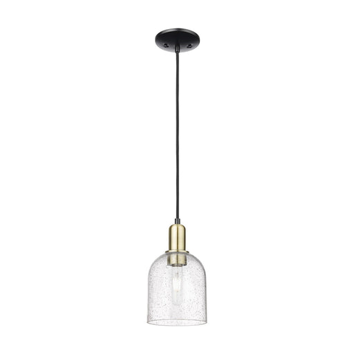 Innovations Bella 6in 1-Light Mini Pendant | Industrial Black Antique Brass and Seedy Glass | Kitchen Island & Dining Room | Model 716-1P-BAB-G558-6SDY