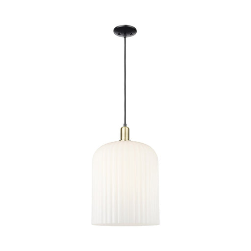Innovations BV 1Lt 12" Cord Mini Pendant, BKS/GW - 716-1P-BAB-G559-12GWH