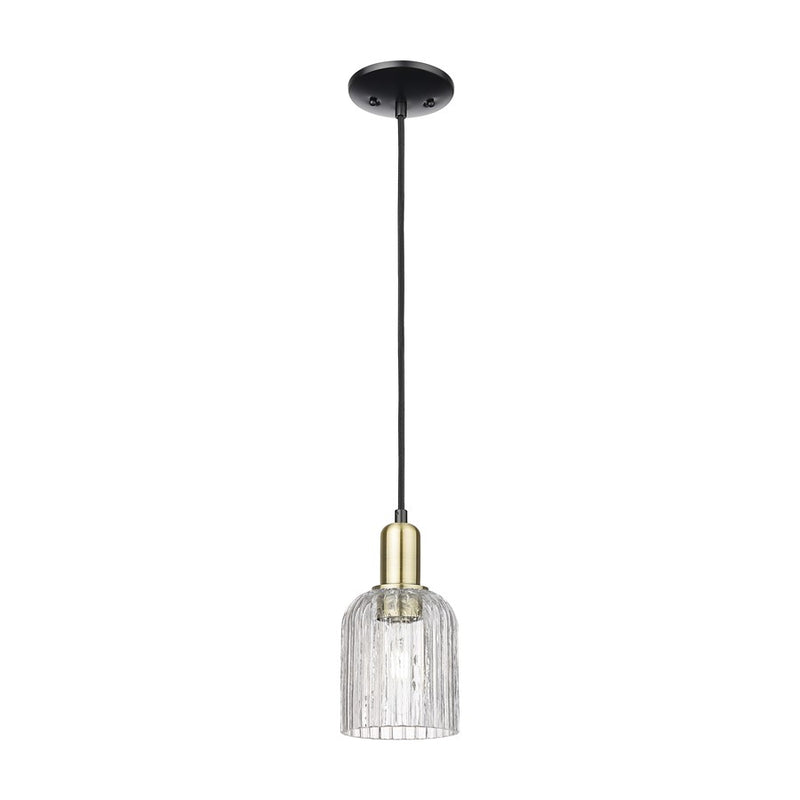 Innovations Bridal Veil 1Lt 5" Cord Mini Pendant, BKS/CL - 716-1P-BAB-G559-5CL