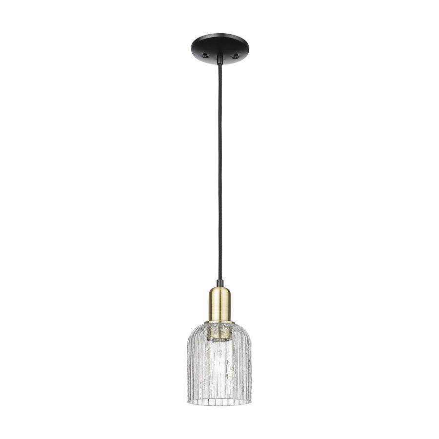 Innovations Bridal Veil 1Lt 5" Cord Mini Pendant, BKS/CL - 716-1P-BAB-G559-5CL