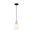 Innovations Bridal Veil 1Lt 5" Cord Mini Pendant, BKS/GW - 716-1P-BAB-G559-5GWH