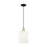 Innovations Bridal Veil 1Lt 8" Cord Mini Pendant, BKS/GW - 716-1P-BAB-G559-8GWH