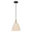 Innovations NB Dome 1Lt 9" Cord Mini Pendant, BKS/NF - 716-1P-BAB-NBD-9-NAT