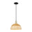 Innovations NBD Cord Mini Pendant, 12" Shade, BKBS/NT - 716-1P-BAB-NBD2-12-NAT