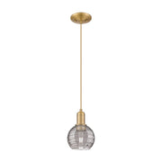 Innovations ADS 1Lt 6" Cord Mini Pendant, BB/SM - 716-1P-BB-G1213-6SM