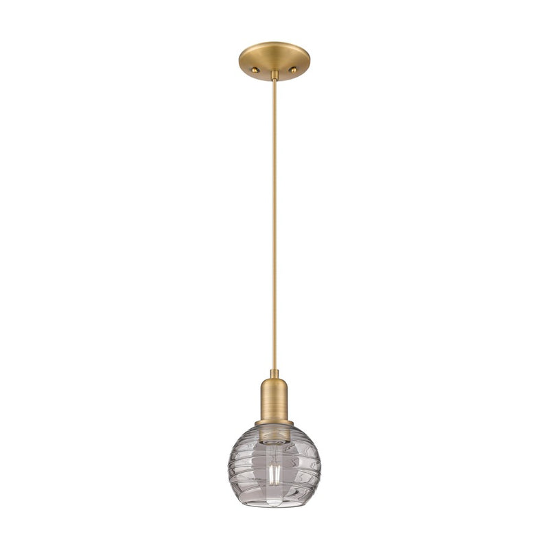 Innovations ADS 1Lt 6" Cord Mini Pendant, BB/SM - 716-1P-BB-G1213-6SM