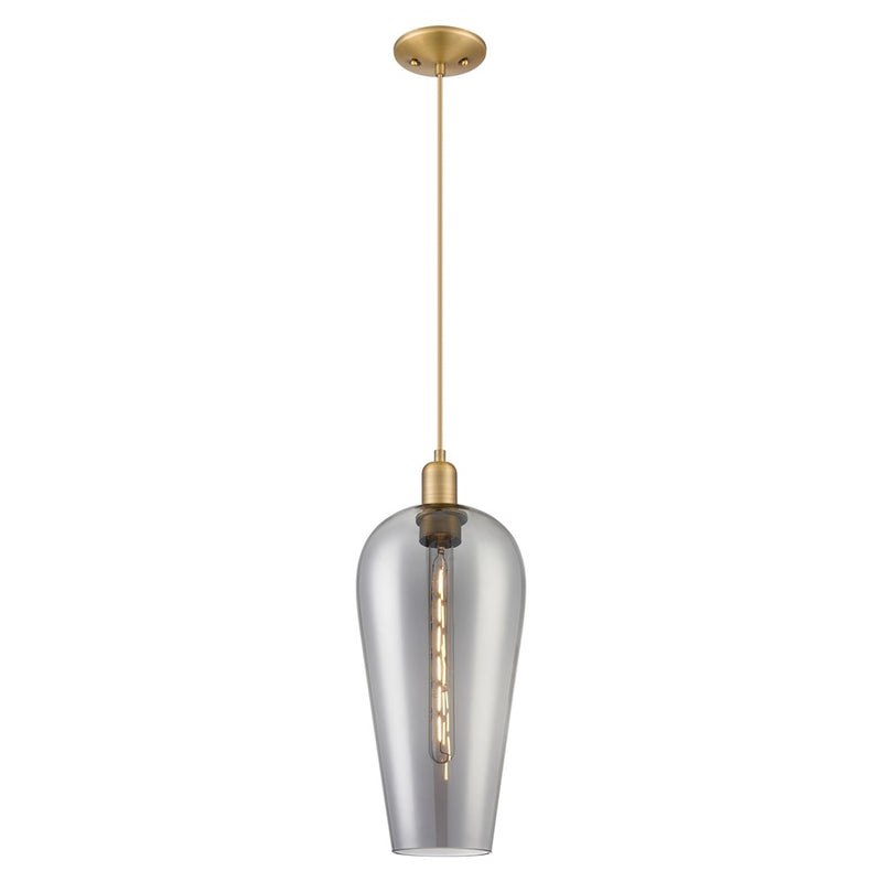 Innovations Chelsea 8" Cord Mini Pendant, BB/Smoke - 716-1P-BB-G456-8SM