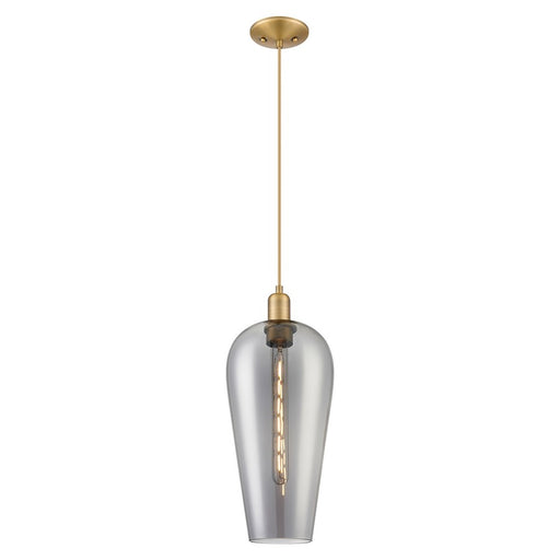 Innovations Chelsea 8" Cord Mini Pendant, BB/Smoke - 716-1P-BB-G456-8SM