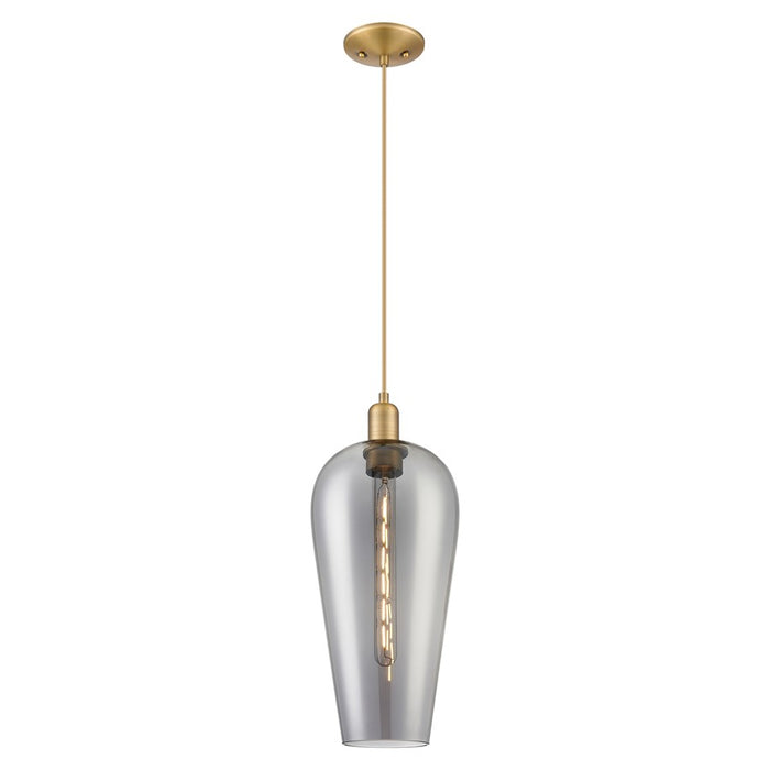 Innovations Chelsea 8" Cord Mini Pendant, BB/Smoke - 716-1P-BB-G456-8SM