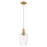 Innovations Preston 6" Flute Cord Mini Pendant, BB/Clear - 716-1P-BB-G457-6CL