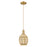 Innovations Preston 6" Bell Cord Mini Pendant, BB/Merc - 716-1P-BB-G459-6ME