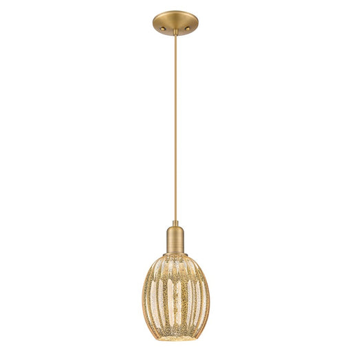Innovations Preston 6" Bell Cord Mini Pendant, BB/Merc - 716-1P-BB-G459-6ME