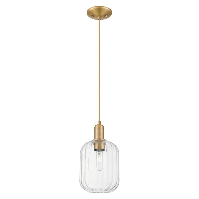 Innovations Preston 7" Jar Cord Mini Pendant, BB/Clear - 716-1P-BB-G460-7CL