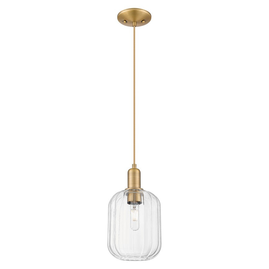 Innovations Preston 7" Jar Cord Mini Pendant, BB/Clear - 716-1P-BB-G460-7CL