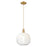 Innovations Brookhaven Sphere 10" Cord Mini Pendant, BB/OP - 716-1P-BB-G481-10OP