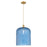 Innovations Bridal Veil 12" Cord Mini Pendant, BB/Blue - 716-1P-BB-G559-12BL