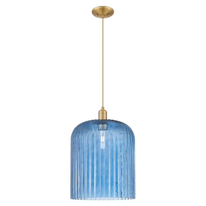 Innovations Bridal Veil 12" Cord Mini Pendant, BB/Blue - 716-1P-BB-G559-12BL