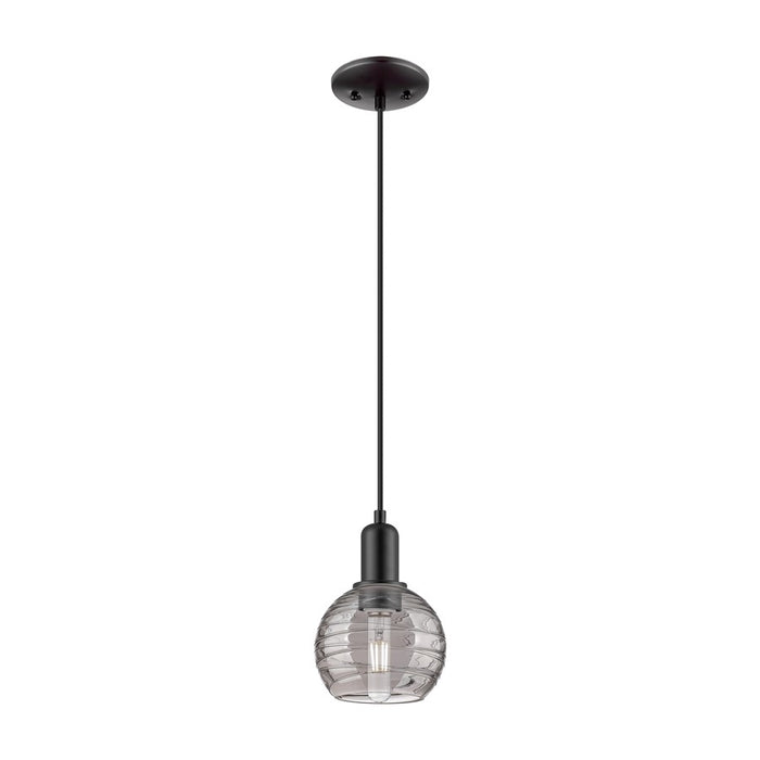 Innovations Athens DS 1Lt 6" Cord Mini Pendant, BK/SDS - 716-1P-BK-G1213-6SM