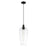 Innovations Chelsea 1Lt 8" Cord Mini Pendant, Black/Clear - 716-1P-BK-G456-8CL