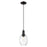 Innovations Preston 6" Bell Cord Mini Pendant, Black/Clear - 716-1P-BK-G459-6CL