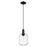 Innovations Preston 7" Jar Cord Mini Pendant, Black/Clear - 716-1P-BK-G460-7CL