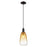 Innovations Brookhaven Almond 6" Cord Mini Pendant, BK/AM - 716-1P-BK-G480-6AM