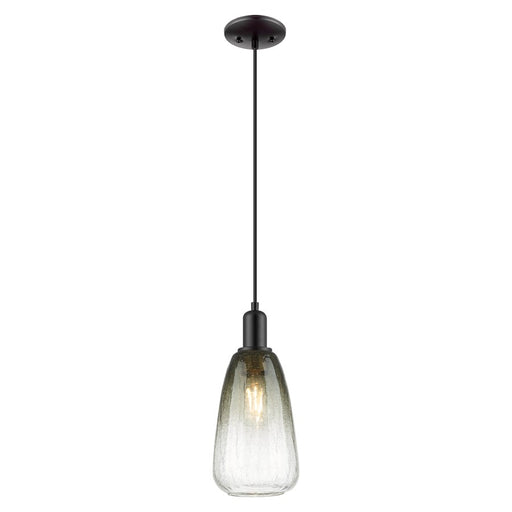 Innovations Brookhaven Almond 6" Cord Mini Pendant, BK/ST - 716-1P-BK-G480-6SL