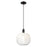 Innovations Brookhaven Sphere 10" Cord Mini Pendant, BK/OP - 716-1P-BK-G481-10OP