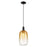 Innovations Brookhaven Cloche 7" Cord Mini Pendant, BK/AM - 716-1P-BK-G482-7AM