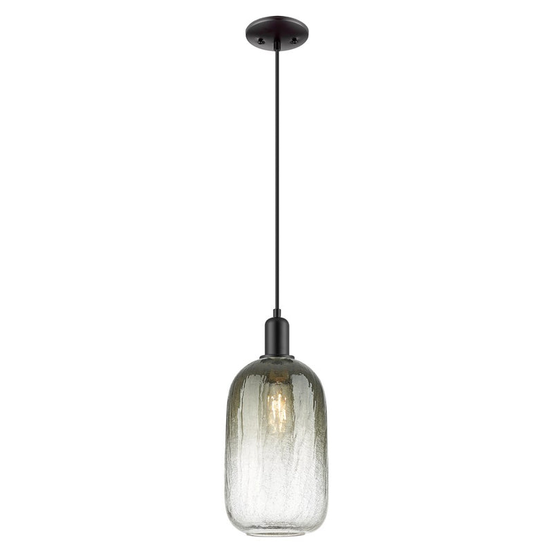 Innovations Brookhaven Cloche 7" Cord Mini Pendant, BK/ST - 716-1P-BK-G482-7SL