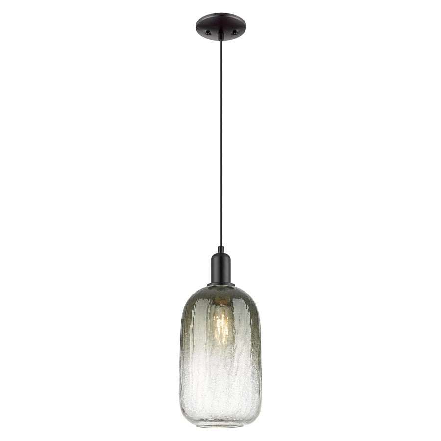 Innovations Brookhaven Cloche 7" Cord Mini Pendant, BK/ST - 716-1P-BK-G482-7SL
