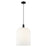 Innovations Bridal Veil 12" Cord Mini Pendant, BK/WH - 716-1P-BK-G559-12GWH