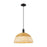 Innovations NB Dome 1Lt Cord Mini Pendant/16" BK/NF - 716-1P-BK-NBD2-16-NAT