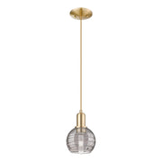 Innovations ADS 1Lt 6" Cord Mini Pendant, BZ/SM - 716-1P-CB-G1213-6SM