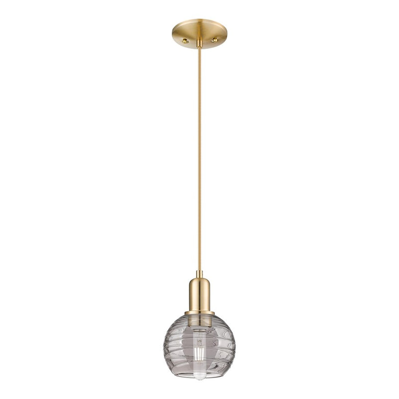 Innovations ADS 1Lt 6" Cord Mini Pendant, BZ/SM - 716-1P-CB-G1213-6SM