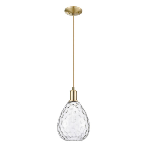 Innovations Waverly 8in 1-Light Mini Pendant | Industrial Champagne Bronze Steel and Clear Glass | Kitchen Island & Dining Room | 8 | Model 716-1P-CB-G372