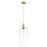 Innovations Chelsea 1Lt 8" Cord Mini Pendant, Bronze/Clear