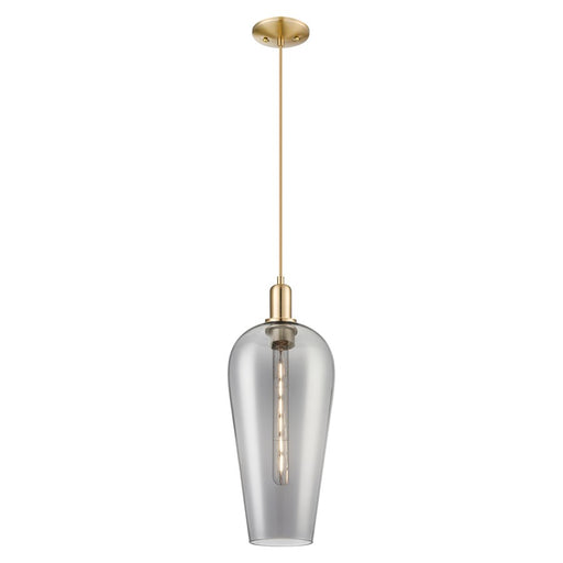Innovations Chelsea 1Lt 8" Cord Mini Pendant, Bronze/Smoke - 716-1P-CB-G456-8SM