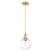 Innovations Preston 7" Globe Cord Mini Pendant, BZ/Clear - 716-1P-CB-G458-7CL