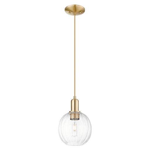 Innovations Preston 7" Globe Cord Mini Pendant, BZ/Clear - 716-1P-CB-G458-7CL