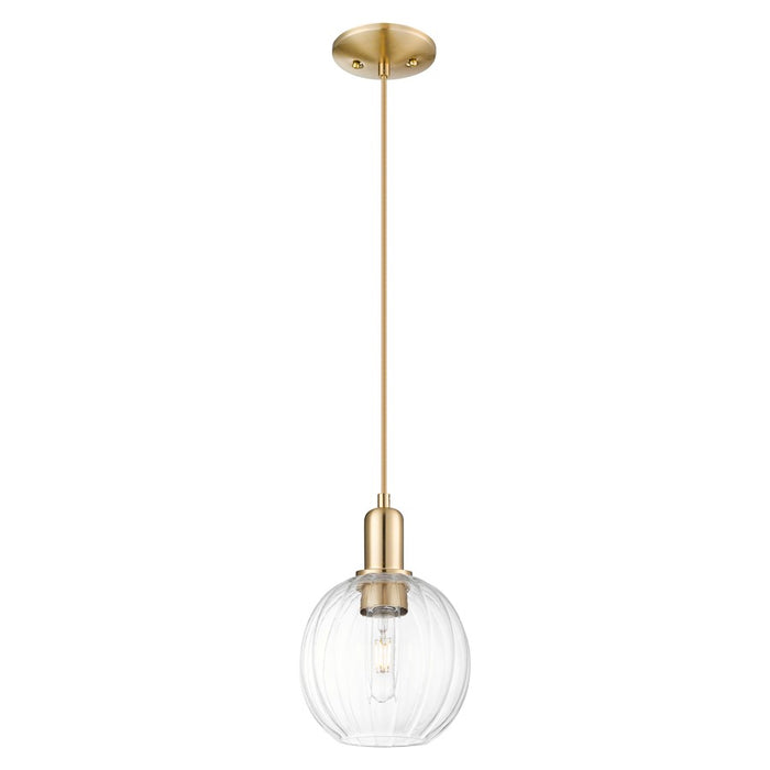 Innovations Preston 7" Globe Cord Mini Pendant, BZ/Clear - 716-1P-CB-G458-7CL