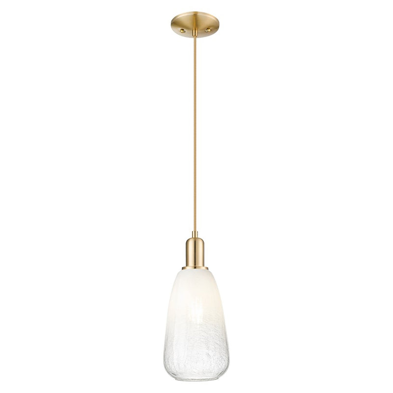 Innovations Brookhaven Almond 6" Cord Mini Pendant, BZ/Opal - 716-1P-CB-G480-6OP