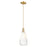 Innovations Brookhaven Almond 6" Cord Mini Pendant, BZ/Opal - 716-1P-CB-G480-6OP