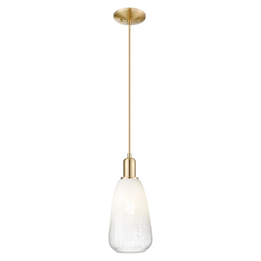 Innovations Brookhaven Almond 6" Cord Mini Pendant, BZ/Opal - 716-1P-CB-G480-6OP