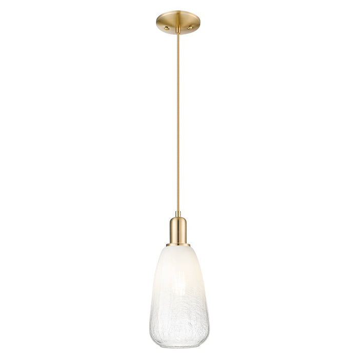 Innovations Brookhaven Almond 6" Cord Mini Pendant, BZ/Opal - 716-1P-CB-G480-6OP